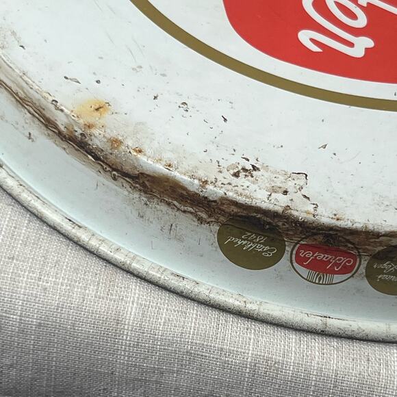 Vintage 60s Schaefer Beer Litho Tin Metal Serving Tray Advertising MCM Barware - Picture 6 of 10